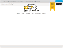 Tablet Screenshot of laloveandleashes.com